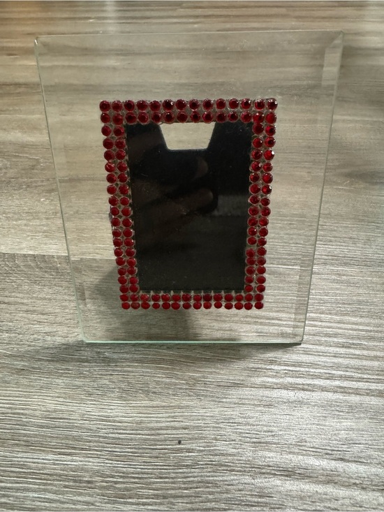 Other - Glass Red Gemstone Mini Picture Frame
